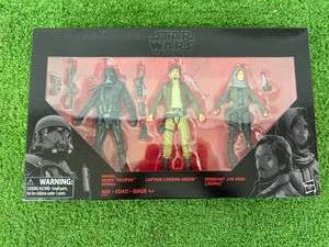 lot 38 image: Star Wars The Black Series Imperial Death Trooper, Captain Cassian Andor & Sergeant Jyn Erso