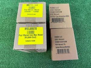 lot 89 image: Funko POP Marvel Sealed Boxes