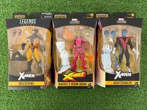 lot 141 image: Marvel Legends Wolverine, Nightcrawler & Boom-Boom