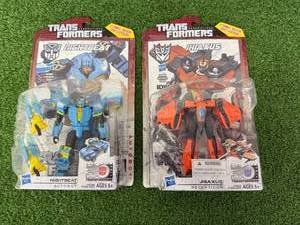 lot 146 image: Transformers Generations Nightbeat & Jhiaxus