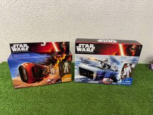 lot 147 image: Star Wars Reys Speeder & First Order Snowspeeder