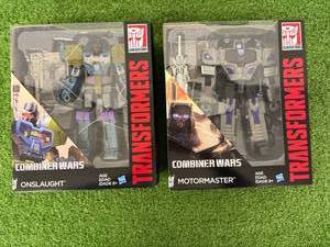 lot 160 image: Transformers Combiner Wars Onslaught & Motormaster