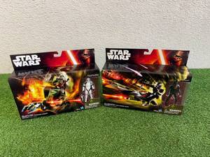lot 109 image: Star Wars Assault Walker & Elite Speeder Bike
