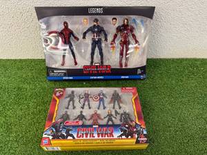 lot 137 image: Marvel Legends Captain America Civil War Figures