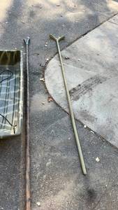 Set of 2 Poly hunting Sleds with pull Ropes and duck hunting push-pulls