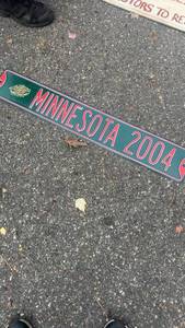 lot 402 image: Minnesota Wild 2004 Metal Street Sign