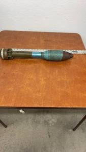 lot 844 image: Vintage 3.5-Inch M405 Dummy Rocket Training Round Display Piece