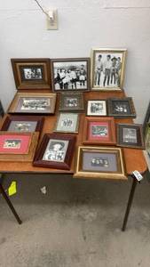 lot 855 image: Collection of Framed Beatles and Memorabilia Prints