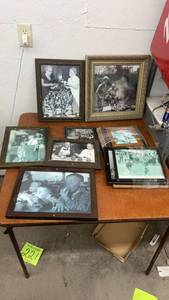 lot 885 image: Collection of Framed Vintage Black and White Photographs