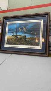 lot 931 image: Terry Redlin Signed Limited Edition Print The Landmark with Frame