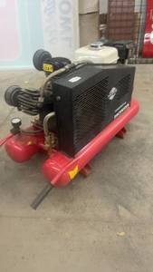 lot 1721 image: Honda GX200 Gas Powered Portable Air Compressor