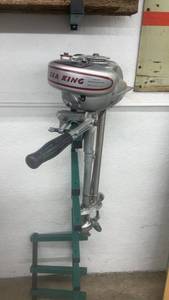 lot 1730 image: Vintage Sea King Outboard Motor by Montgomery Ward