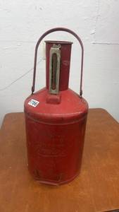 lot 1786 image: Brooks 5 Gallon Liquid Dispenser Model 315-1MPD with Gauge
