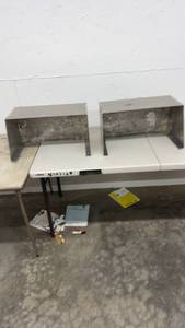 lot 1866 image: Pair of Stainless Steel Industrial Brackets or Shelves