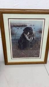 lot 1873 image: Kevin Daniel Signed Print A Friend in the Marsh Framed, 731750