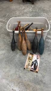 lot 1882 image: Vintage Indian Clubs Collection with Booklet