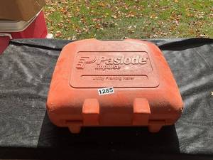 lot 1285 image: Paslode Impulse Cordless Framing Nailer Kit with Case
