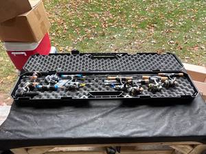 lot 1302 image: Collection of Icee Fishing Rods and Reels with Hard Case