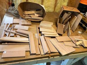 lot 1319 image: Assorted Scrap Wood Pieces for Projects and Crafting