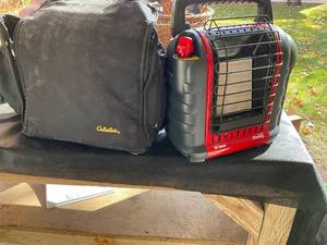 lot 1338 image: Mr. Heater Portable Buddy Propane Heater with Cabelas Carry Case