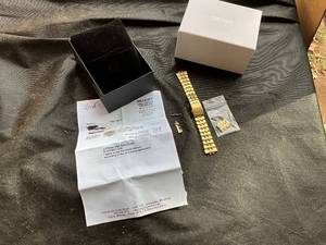 lot 1367 image: Seiko Gold-Tone Watch Band with Extra Links in Box