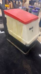 lot 247 image: Minuteman Floor Scrubber with Assorted Pads and Squeegee Bar