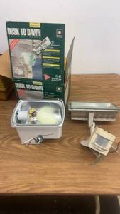 lot 271 image: Regent Dusk to Dawn Outdoor Flood Light and Motion Sensor Fixture