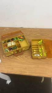 lot 272 image: Two Vintage Tackle Boxes with Fishing Lures and Accessories