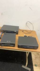 lot 297 image: Lot of 3 VCR Players - Panasonic and Emerson with Remotes
