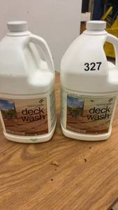 lot 327 image: 2 Bottles Sunnyside Deck Wash One Gallon Each