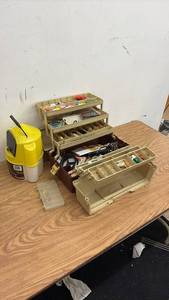 lot 373 image: Lot of 2 Mixed Fishing Tackle Boxes with Contents