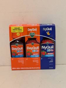 lot 32 image: NEW DAYQUIL KIDS TRIPLE PACK