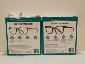 2 FOSTER GRANT DESIGN OPTICS +2.00 READING GLASSES