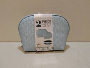 lot 13 image: NEW GLO TECH 2 PIECE COSMETIC BAG SET (NESTED SET)