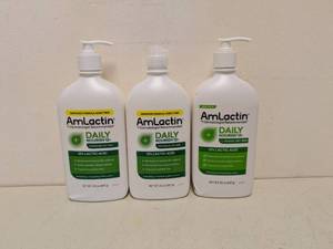 lot 48 image: (3) AMLACTIN LOTION 12% LACTIC ACID