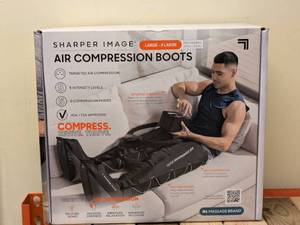 lot 144 image: SHARPER IMAGE AIR COMPRESSION BOOTS LXL