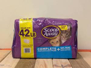 lot 165 image: SCOOP AWAY CAT LITTER 42LBS.