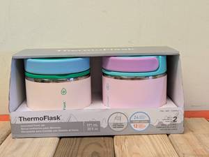 lot 191 image: THERMO FLASK INSULATED FOOD JAR 2PK.
