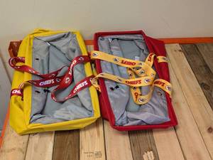 lot 200 image: (2) NFL KANSAS CITY CHEIFS UNDER BED STORAGE BINS