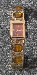 lot 34 image: Vintage FOSSIL Blue Ladies Chronograph Watch. All stainless steel. Water resistant. #1391