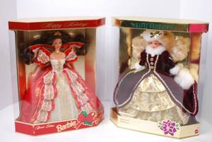 lot 6 image: Barbie Happy Holidays Special Edition Dolls - Holiday Collector Lot (2)
