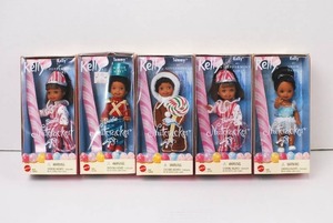 lot 12 image: Barbie Nutcracker Kelly Tommy Dolls 5-Pack, Mattel 2001 NRFB