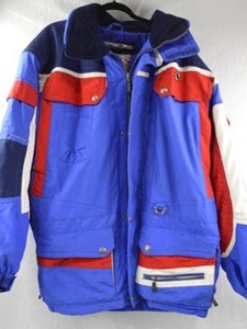 lot 148 image: Spyder Ski Jacket Blue Red White Colorblock Mens