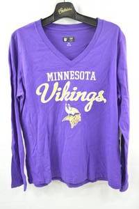 lot 157 image: Minnesota Vikings NFL Team Apparel Long Sleeve Shirt XL