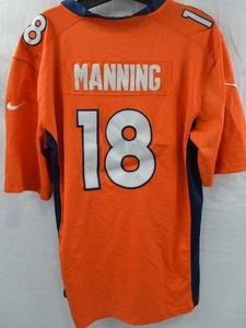 lot 161 image: Denver Broncos Peyton Manning Super Bowl 50 Jersey XL Nike