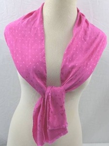 lot 178 image: Fendi Pink Logo Jacquard Scarf