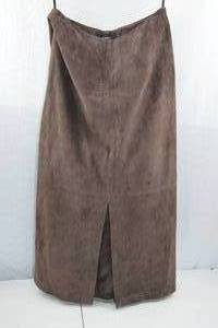 lot 186 image: Alfani Leather Skirt Size 8 Brown