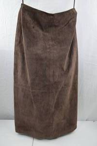 lot 186 image: Alfani Leather Skirt Size 8 Brown