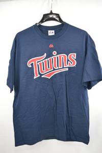 lot 201 image: Majestic Minnesota Twins Joe Mauer T-Shirt XL