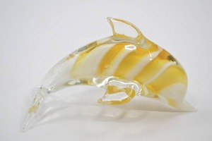 lot 211 image: Murano-Style Dolphin Art Glass, 6-Inch